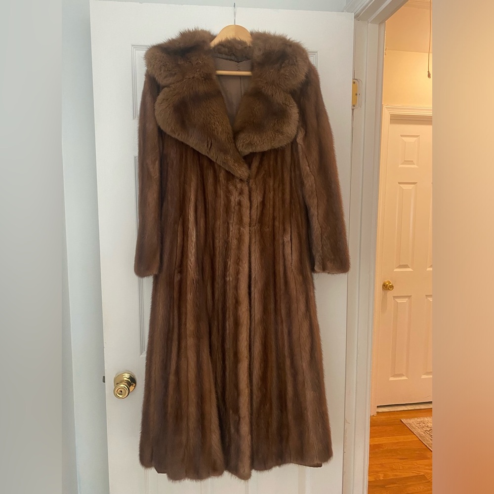 Mink fur coat